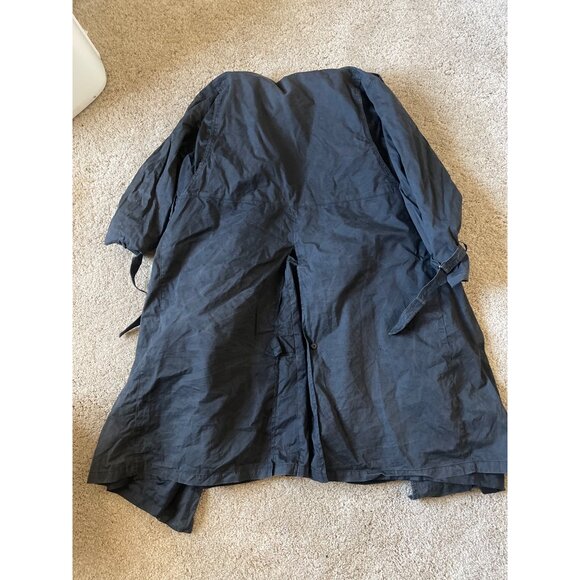 London Fog Men's Thermal Insulated Long Pea Coat Overcoat *Flaw* Size 42 Winter - Picture 5 of 7